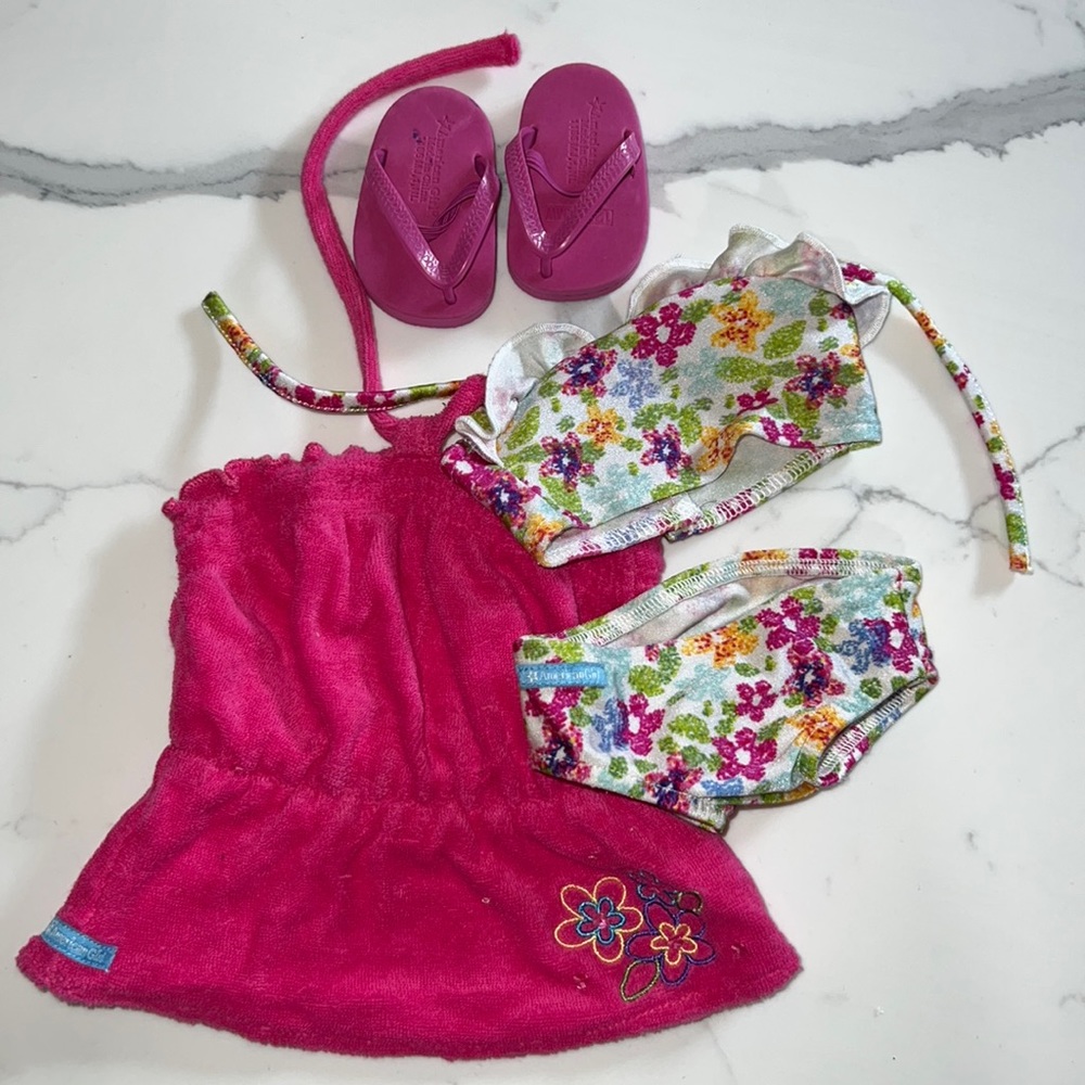 American Girl doll swim set.
